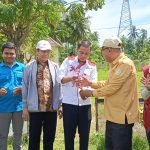 Rektor dan Wakil Rektor I UNUGO Serahkan Hasil Panen Program KKN-PAR 2025 kepada Pemerintah Desa Taluduyunu